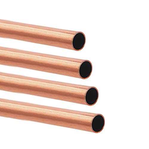 Tynulox OD 99.9% Copper Tube 0.5mm Wall × 300mm Length × - Zenithce