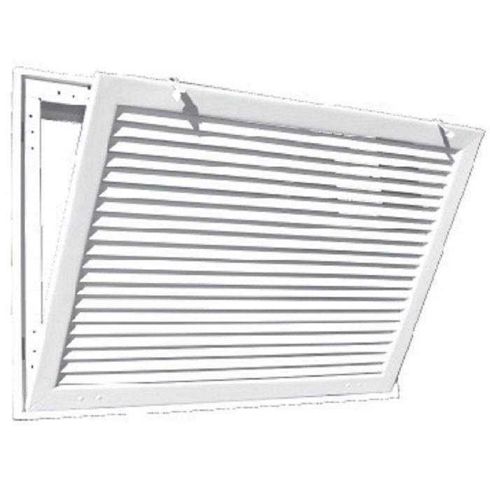 Truaire White Aluminum Fixed Bar Return Air Filter Grille - Zenithce