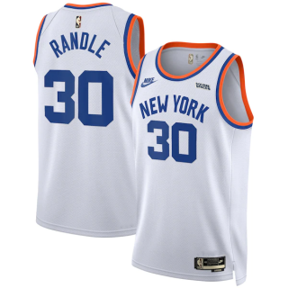 New York Knicks #30 Julius Randle White 2021-2022 City Edition Stitched Jersey - Zenithce