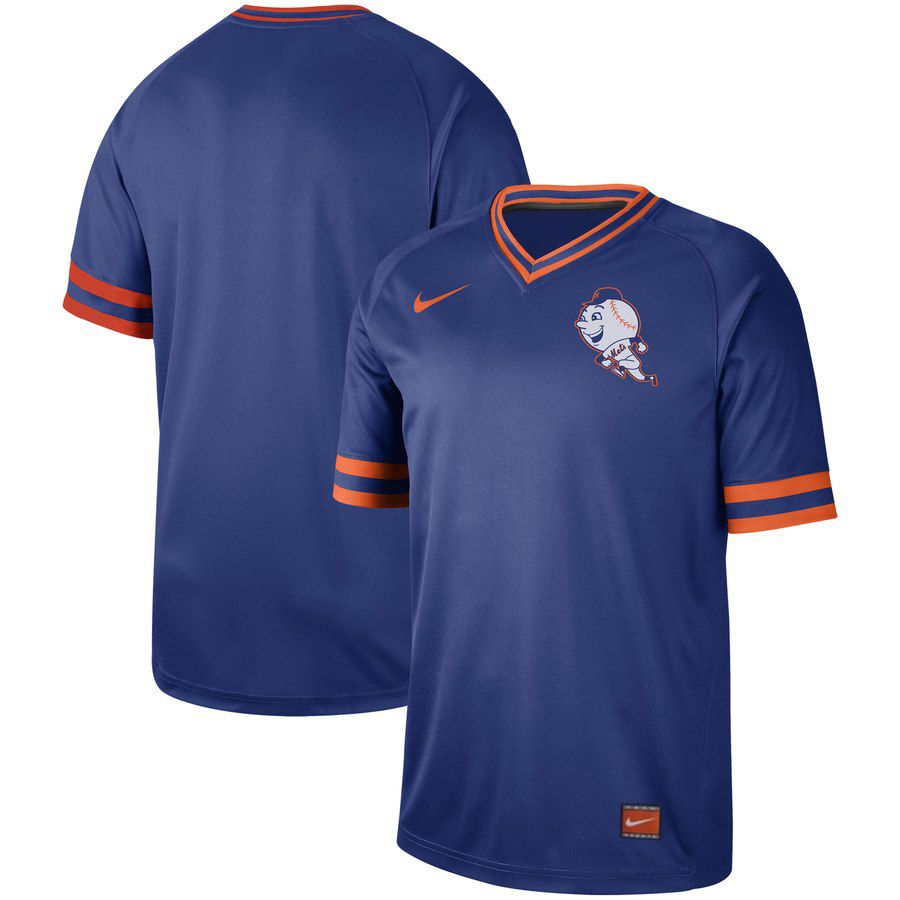 New York Mets Blank Blue Cooperstown Collection Legend Stitched Jersey - Zenithce