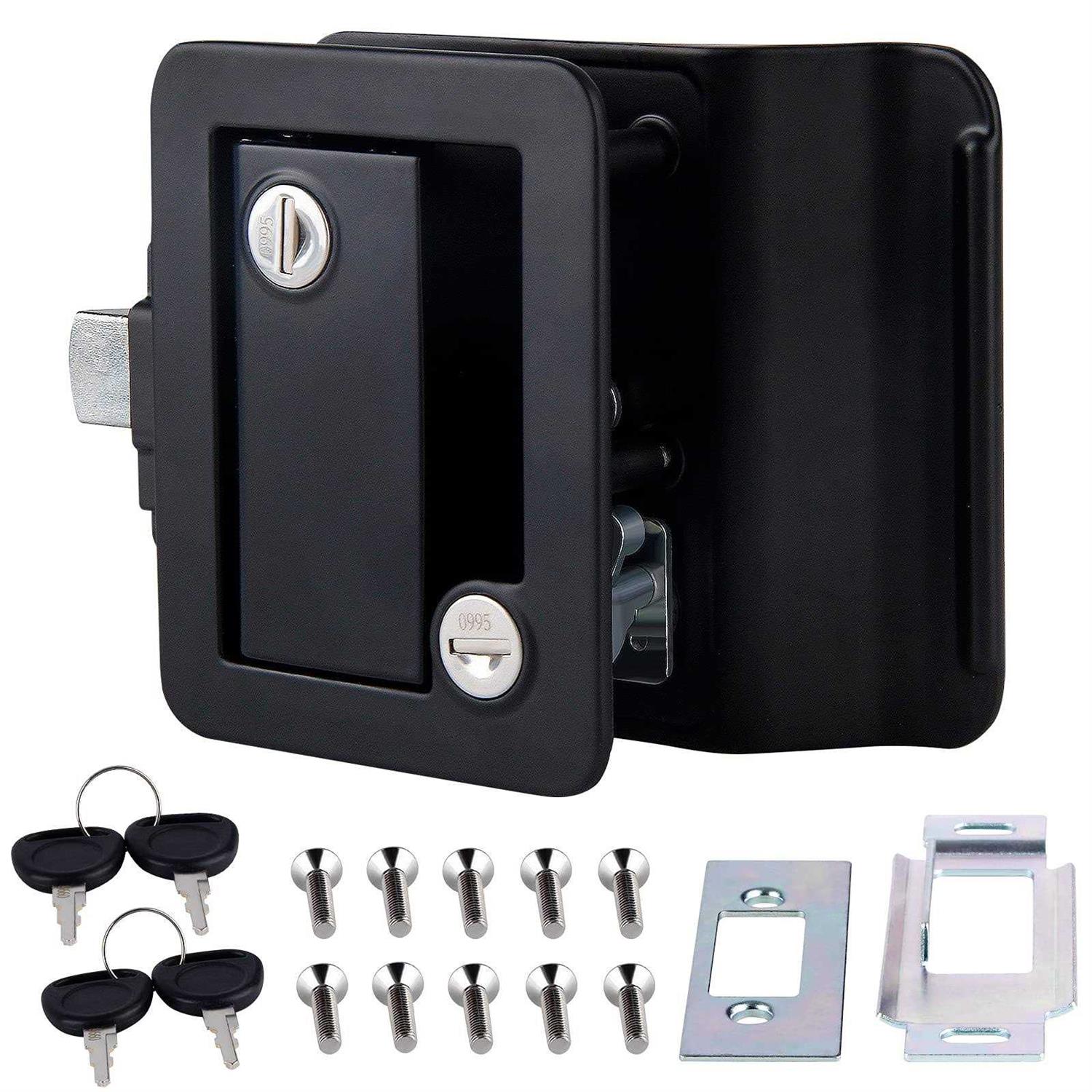 Vogrex Rv Door Lock Travel Trailer Entry Door Lock With Paddle Deadbolt - Zenithce