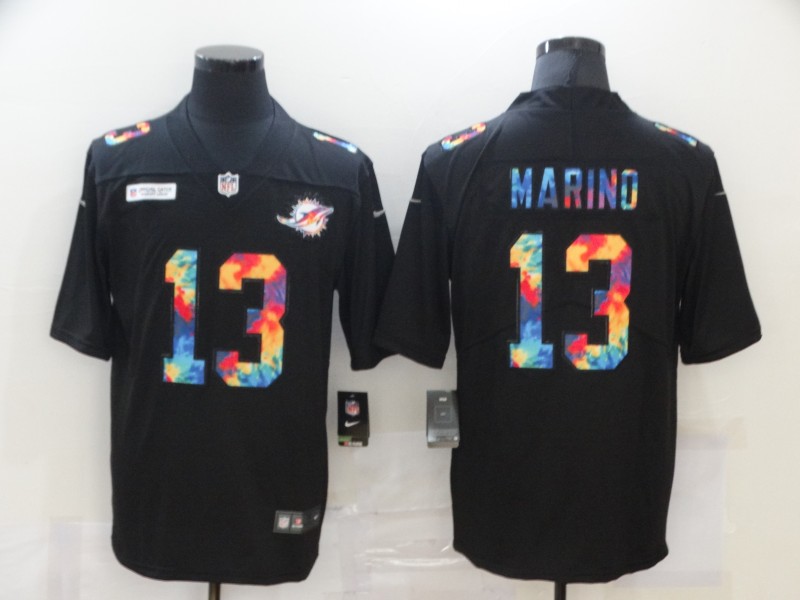 Miami Dolphins #13 Dan Marino 2020 Black Crucial Catch Limited Stitched Jersey - Zenithce