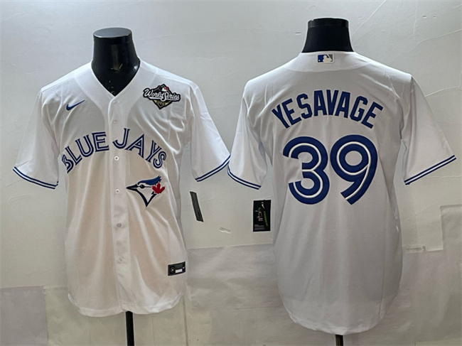 Toronto Blue Jays #39 Trey Yesavage White 2025 World Series Home Cool Base Stitched Jersey - Zenithce