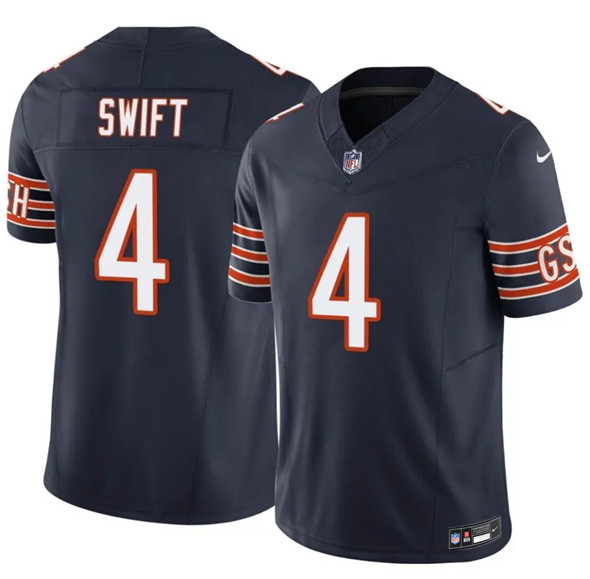 Chicago Bears #4 D'Andre Swift Navy 2025 F.U.S.E. Vapor Untouchable Limited Stitched Jersey - Zenithce