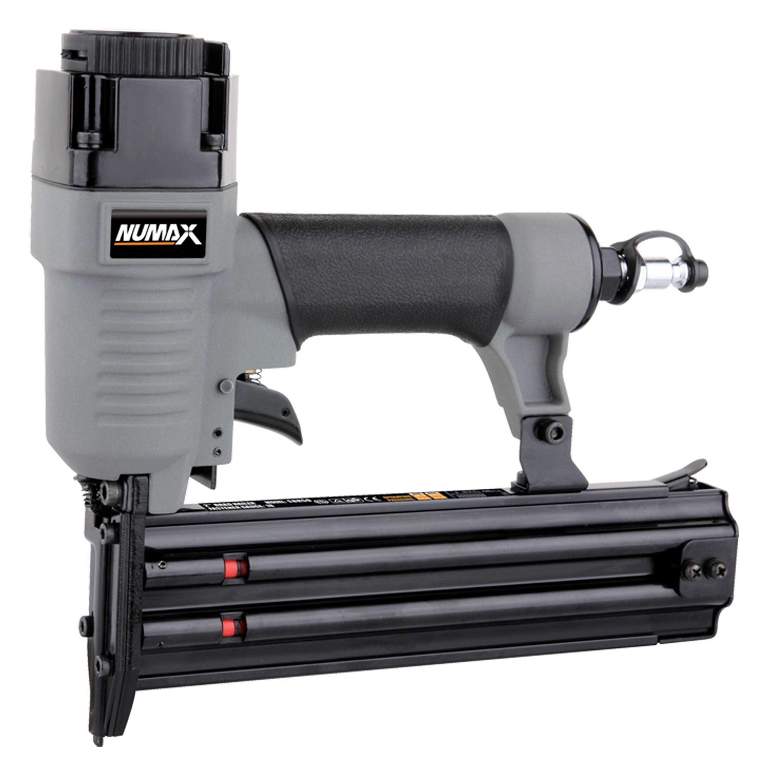 Numax Pneumatic 4-in-1 18-Gauge 1-5/8 in. Mini Flooring Nailer and Stapler with Canvas Bag SFBC940 - Zenithce