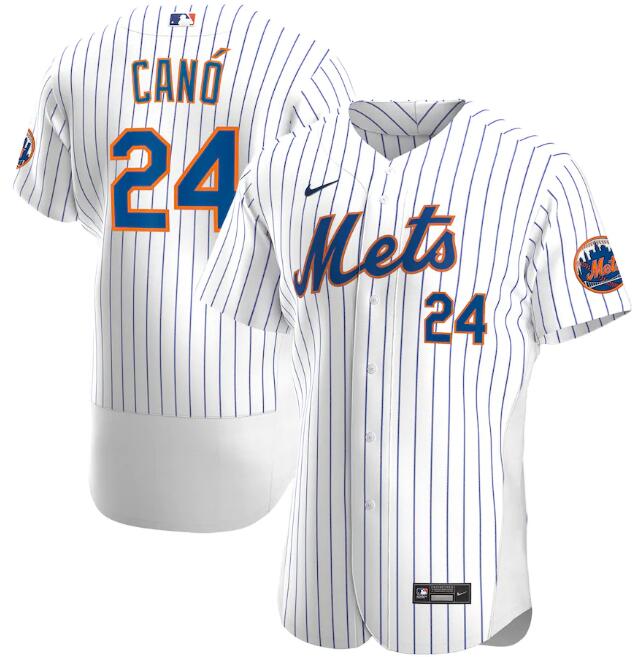 New York Mets White #24 Robinson Canó Flex Base Stitched Jersey - Zenithce