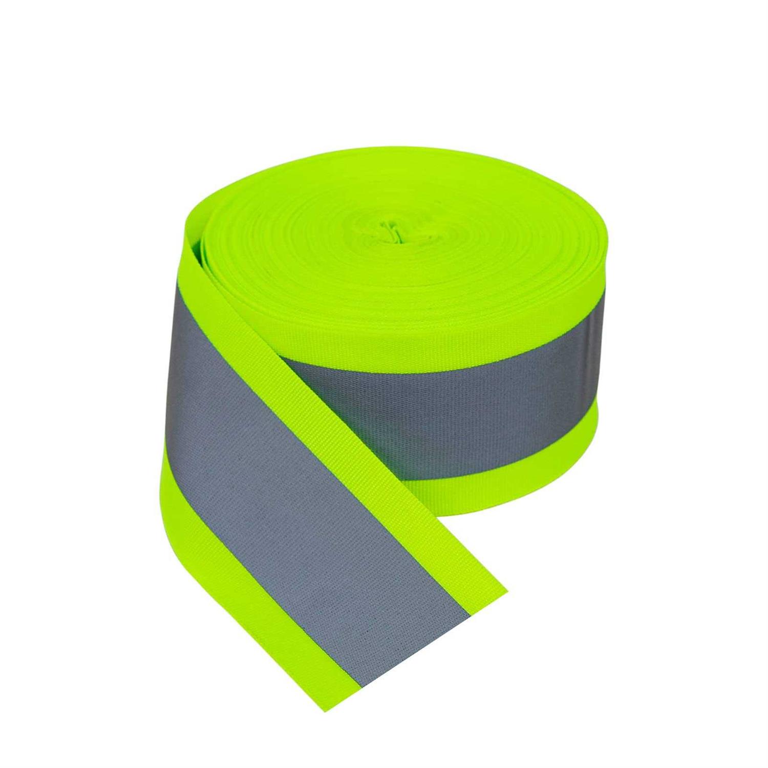 TCCFCCT High Visibility Reflective Tape Strip Fabric Florescent Safety Tape - Zenithce