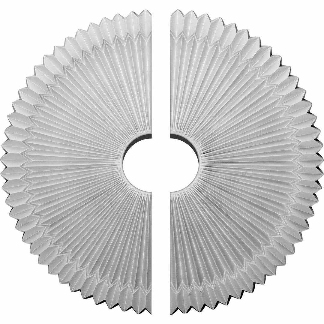 Ekena Millwork CM18RO Rose Ceiling Medallion 18OD x 3 1/2ID x 1 1/2P - Zenithce