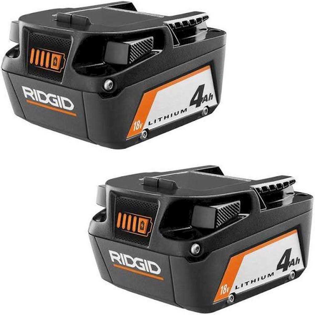 RIDGID 18V Lithium-Ion 4.0 Ah Battery - Zenithce