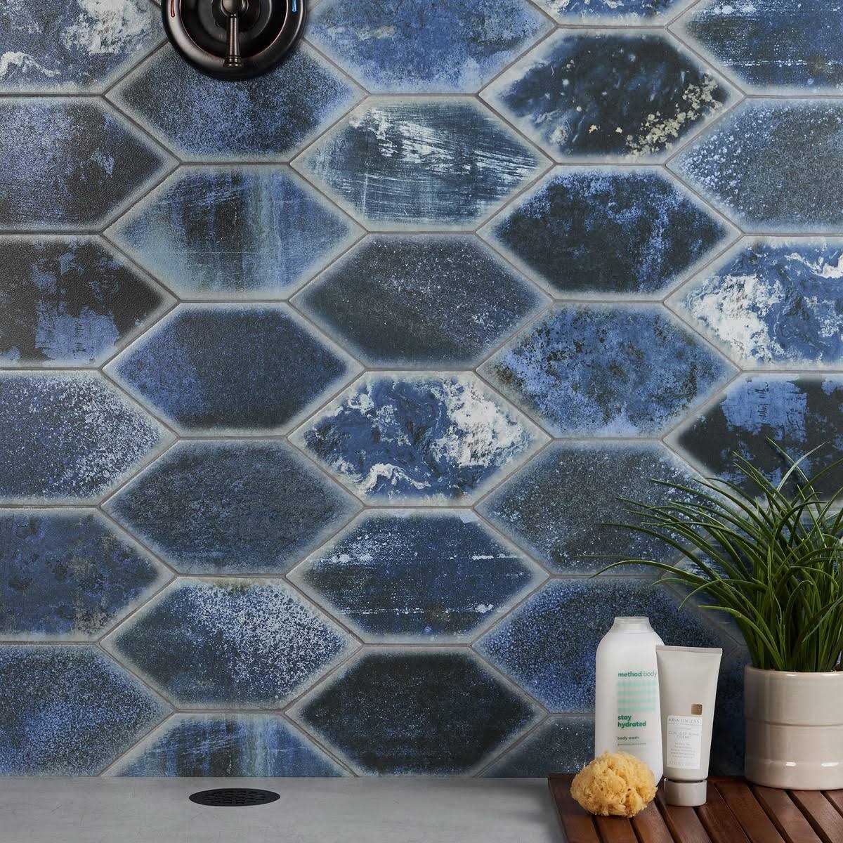 Ivy Hill Tile Merci Hex 6.69 in. x 12.99 in. Matte Porcelain Floor and Wall Tile - Zenithce