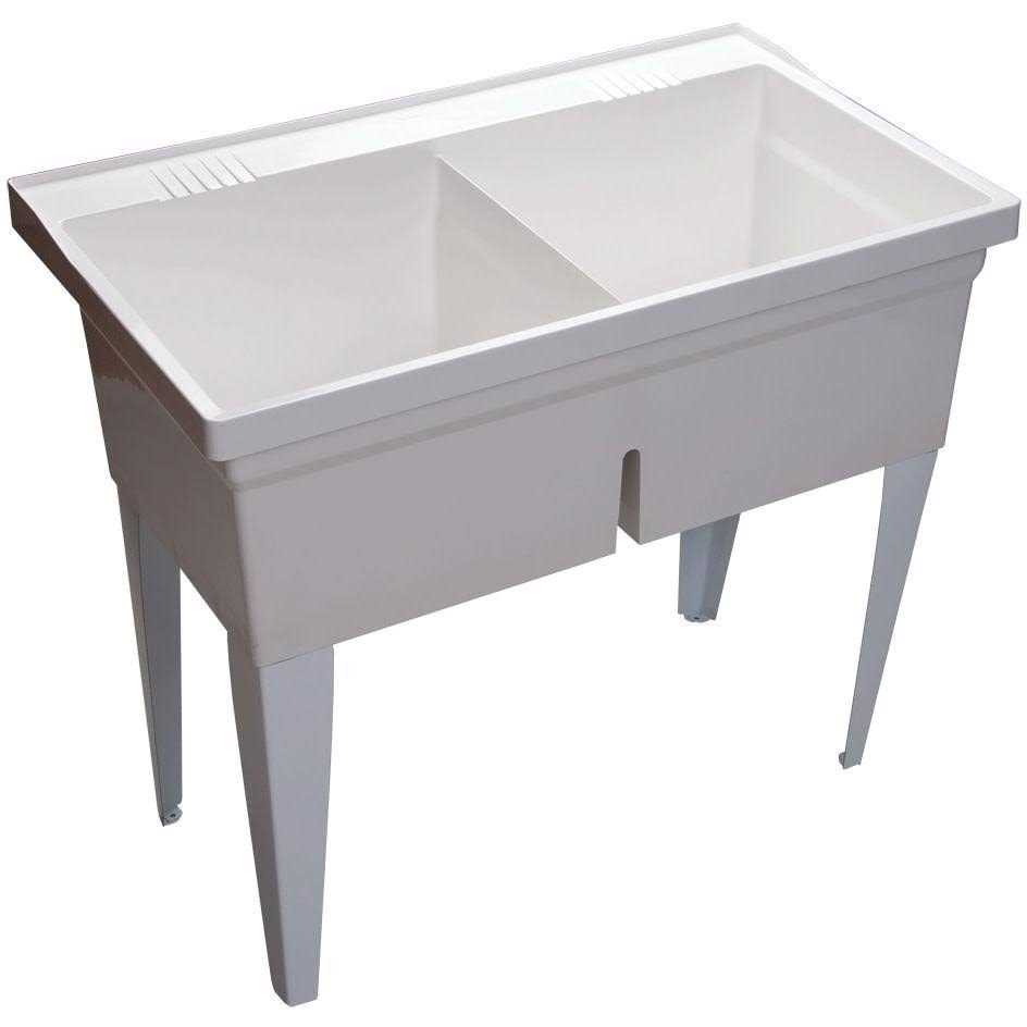 PROFLO PFLT2522D 24-1/2 Single Basin Drop-In Composite Laundry Sink - Zenithce