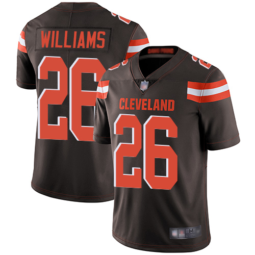 Cleveland Browns #26 Greedy Williams Brown Vapor Untouchable Limited Stitched Jersey - Zenithce