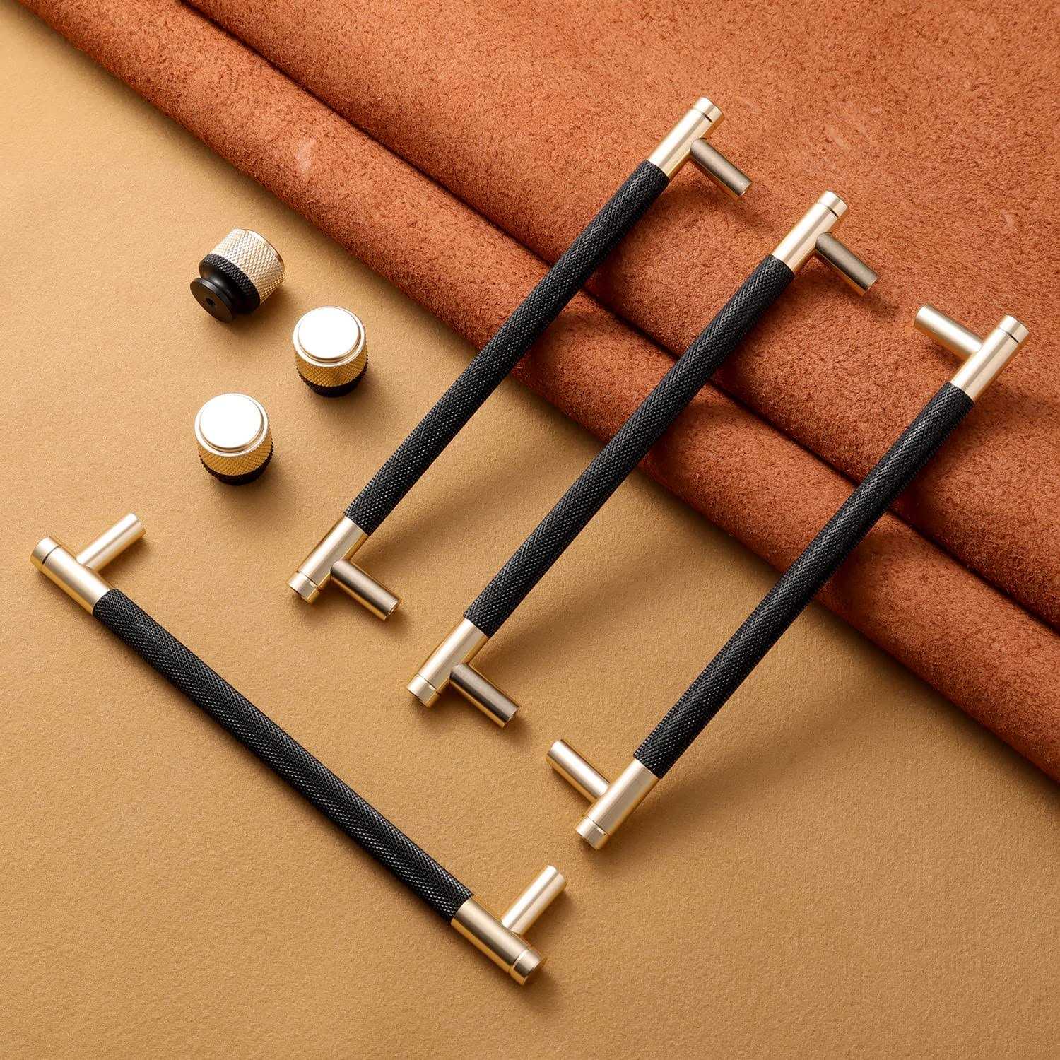 Gutuwellea Drawer pull 12 Pack 5′ Cabinet Handles Cabinet Pulls Aluminum Handles round pull for Drawer Pulls Gold and nickle Oxidation Finish with Dia - Zenithce