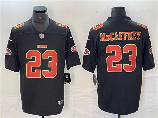 San Francisco 49ers #23 Christian McCaffrey Black Vapor Untouchable Limited Stitched Jersey - Zenithce