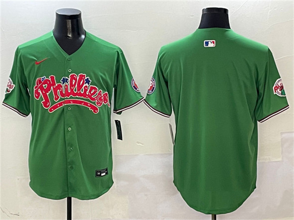 Philadelphia Phillies Blank Green Phanatic Limited Stitched Jersey - Zenithce