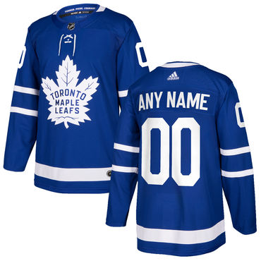 Custom Toronto Maple Leafs Blue Home Authentic Stitched 2017-2018 NHL Jersey - Zenithce
