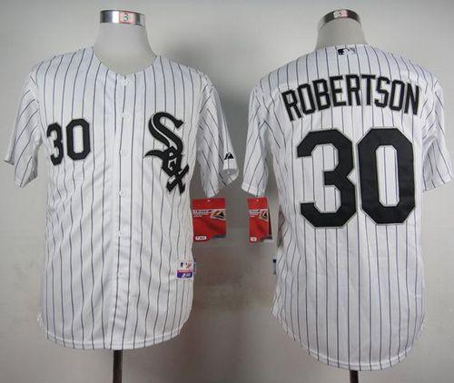 White Sox #30 David Robertson White Cool Base Stitched Jersey - Zenithce