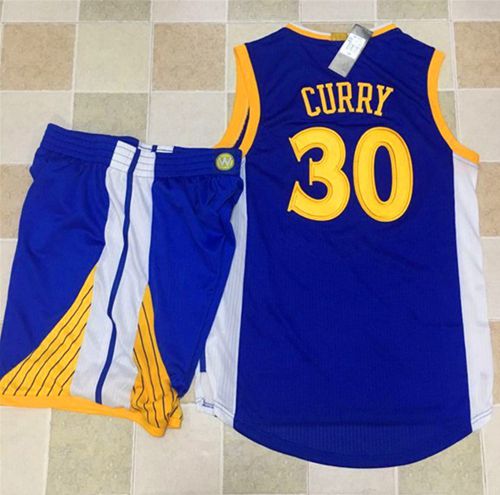 Warriors #30 Stephen Curry Blue A Set Stitched Jersey - Zenithce