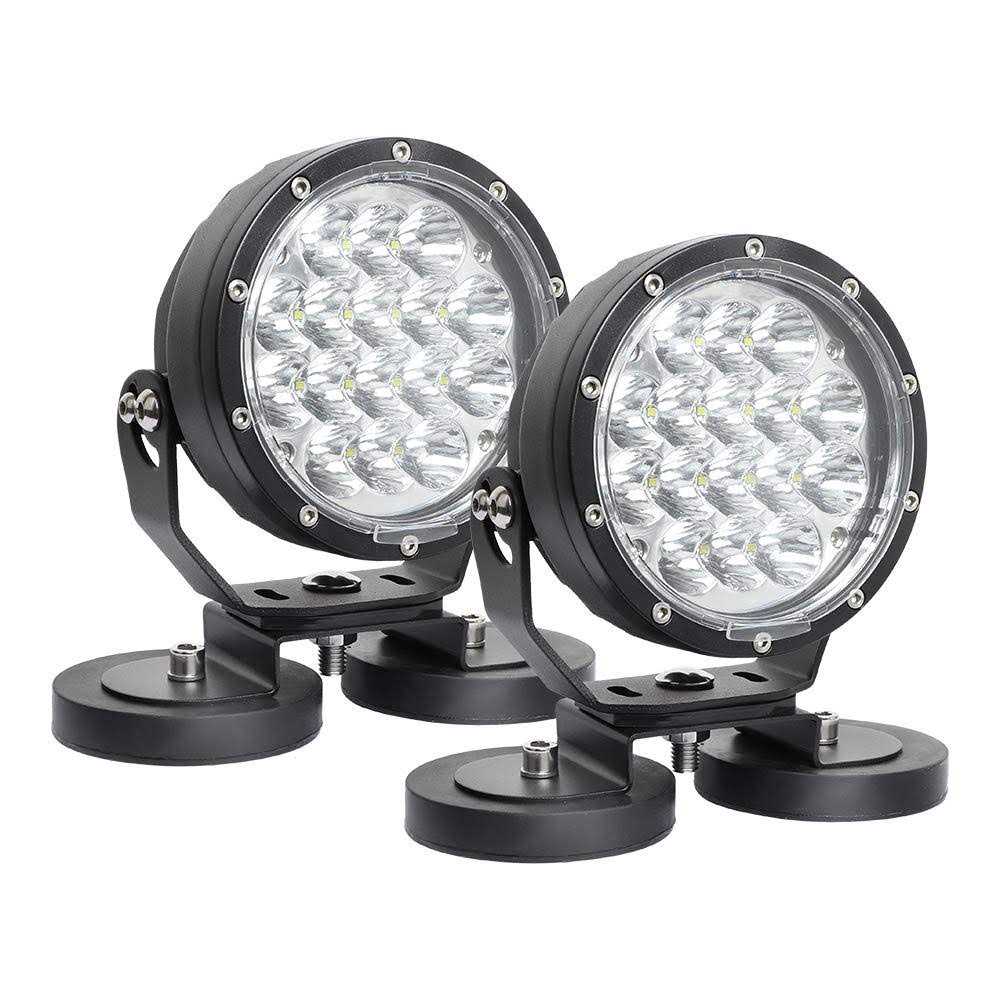 Exzeit New 6 Inch Led Work Light for Truck 80w 6800lumens Flood Light Off Road Light for Jeep Tractor Suv Atv - Zenithce