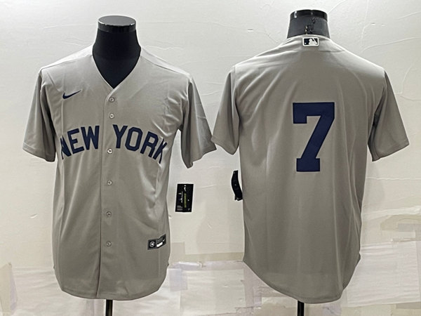 New York Yankees #7 Mickey Mantle Gray Field Of Dreams Cool Base Stitched Baseball Jersey - Zenithce