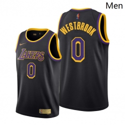 Lakers Russell Westbrook 2021 trade black earned edition jersey - Zenithce
