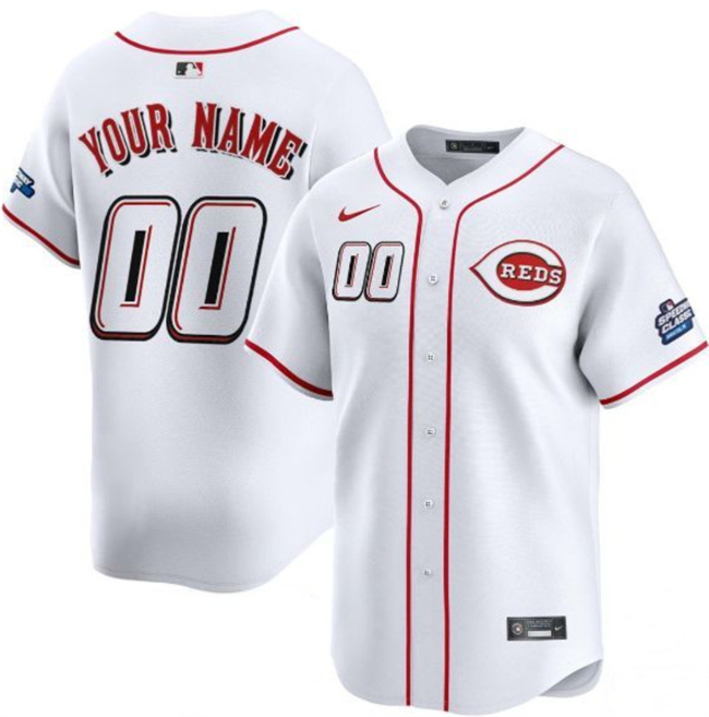 Cincinnati Reds Custom White 2025 Speedway Classic Home Limited Stitched Jersey - Zenithce