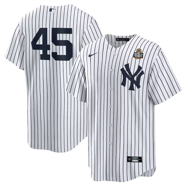 New York Yankees #45 Gerrit Cole White 2024 World Series Cool Base Stitched Jersey - Zenithce