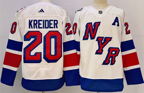 New York Rangers #20 Chris Kreider White 2023-2024 Stadium Series Stitched Jersey - Zenithce