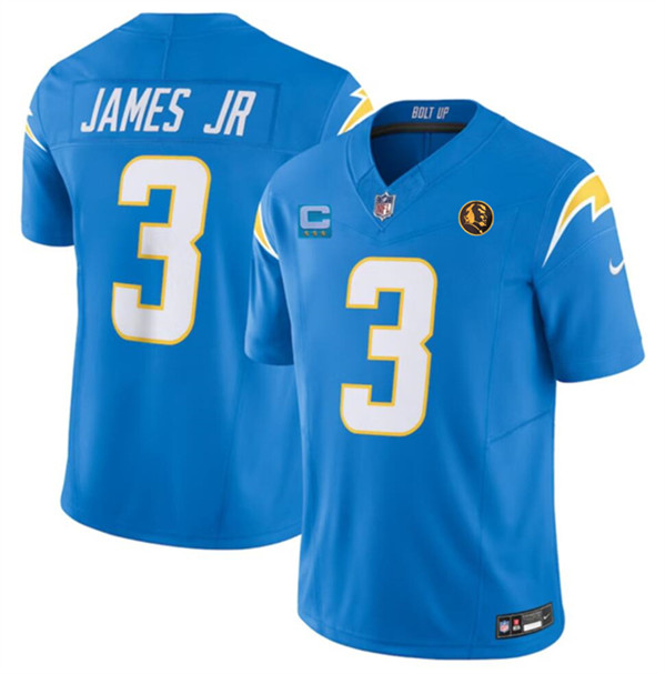Los Angeles Chargers #3 Derwin James Jr. Light Blue 2023 F.U.S.E. With John Madden Patch Vapor Limited Stitched Jersey - Zenithce