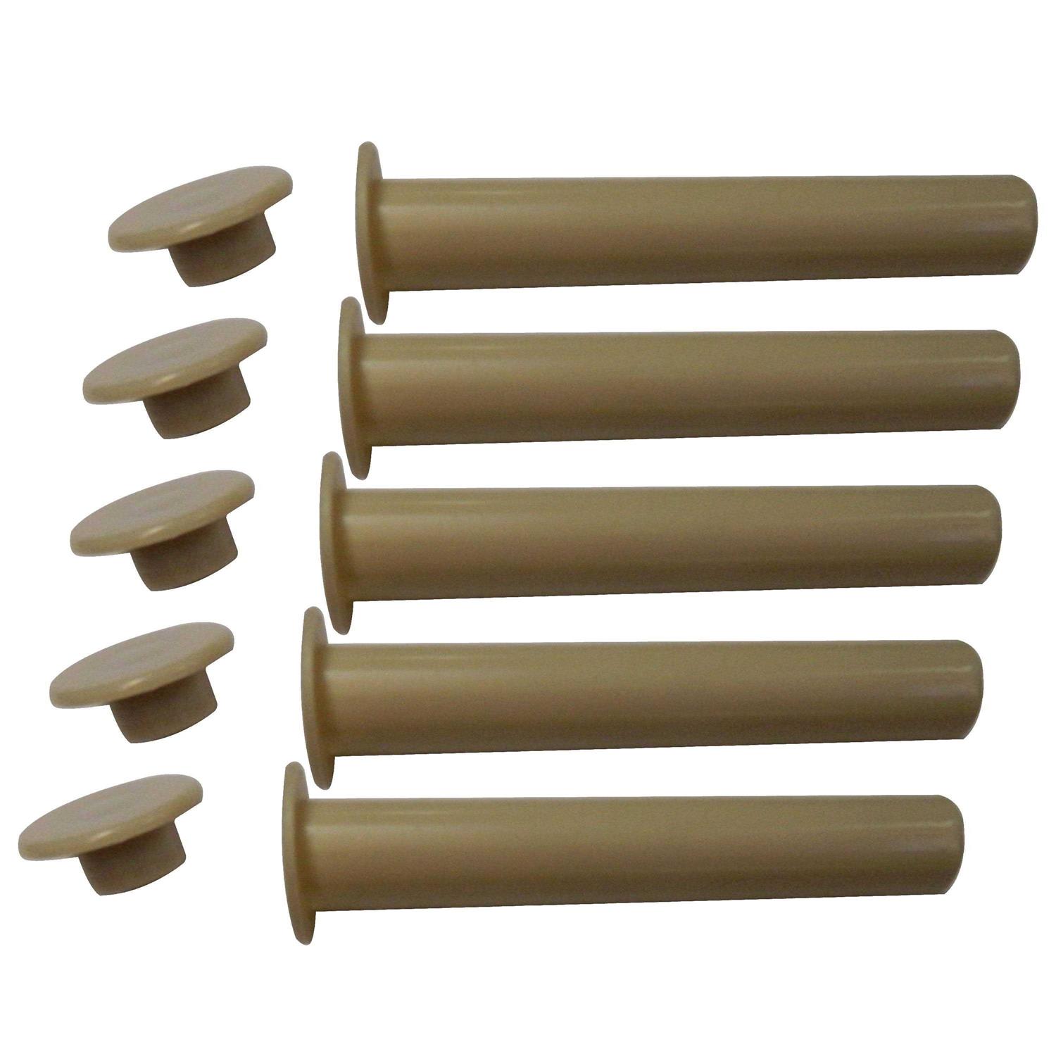 Pool Fence DIY 4×0.625 Plastic Sleeve and Cap in Gray - Zenithce