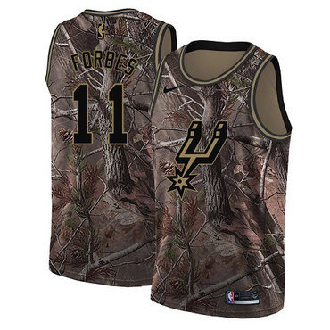 San Antonio Spurs #11 Bryn Forbes Camo Swingman Realtree Collection Jersey - Zenithce