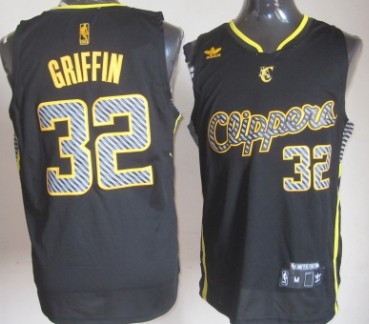 Los Angeles Clippers #32 Blake Griffin Black Electricity Fashion Jersey - Zenithce