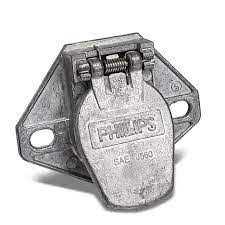 Phillips Ind. 15-730 7 Pin Plug with Cable Guard Zinc Die-Cast - Zenithce