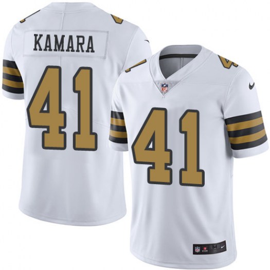 New Orleans Saints #41 Alvin Kamara White Color Rush Limited Stitched Jersey - Zenithce