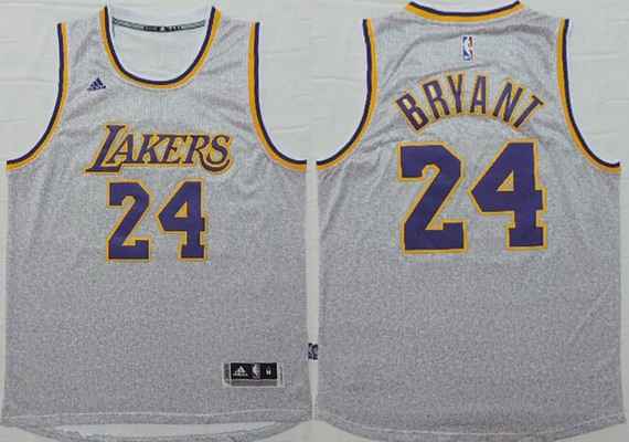 Los Angeles Lakers #24 Kobe Bryant Revolution 30 Swingman 2014 New Gray Jersey - Zenithce
