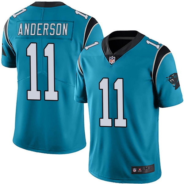 Carolina Panthers #11 Robby Anderson Blue Vapor Untouchable Limited Stitched Jersey - Zenithce