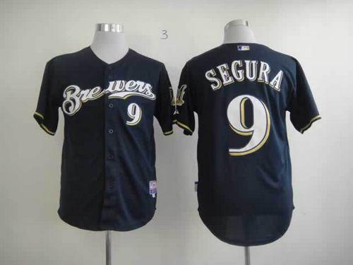 Brewers #9 Jean Segura Blue Cool Base Stitched Jersey - Zenithce