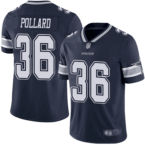 Dallas Cowboys #36 Tony Pollard Navy Vapor Untouchable Limited Stitched Jersey - Zenithce
