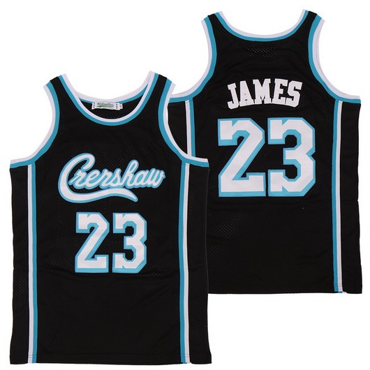 Crenshaw #23 LeBron James Black Swingman Throwback Jersey - Zenithce