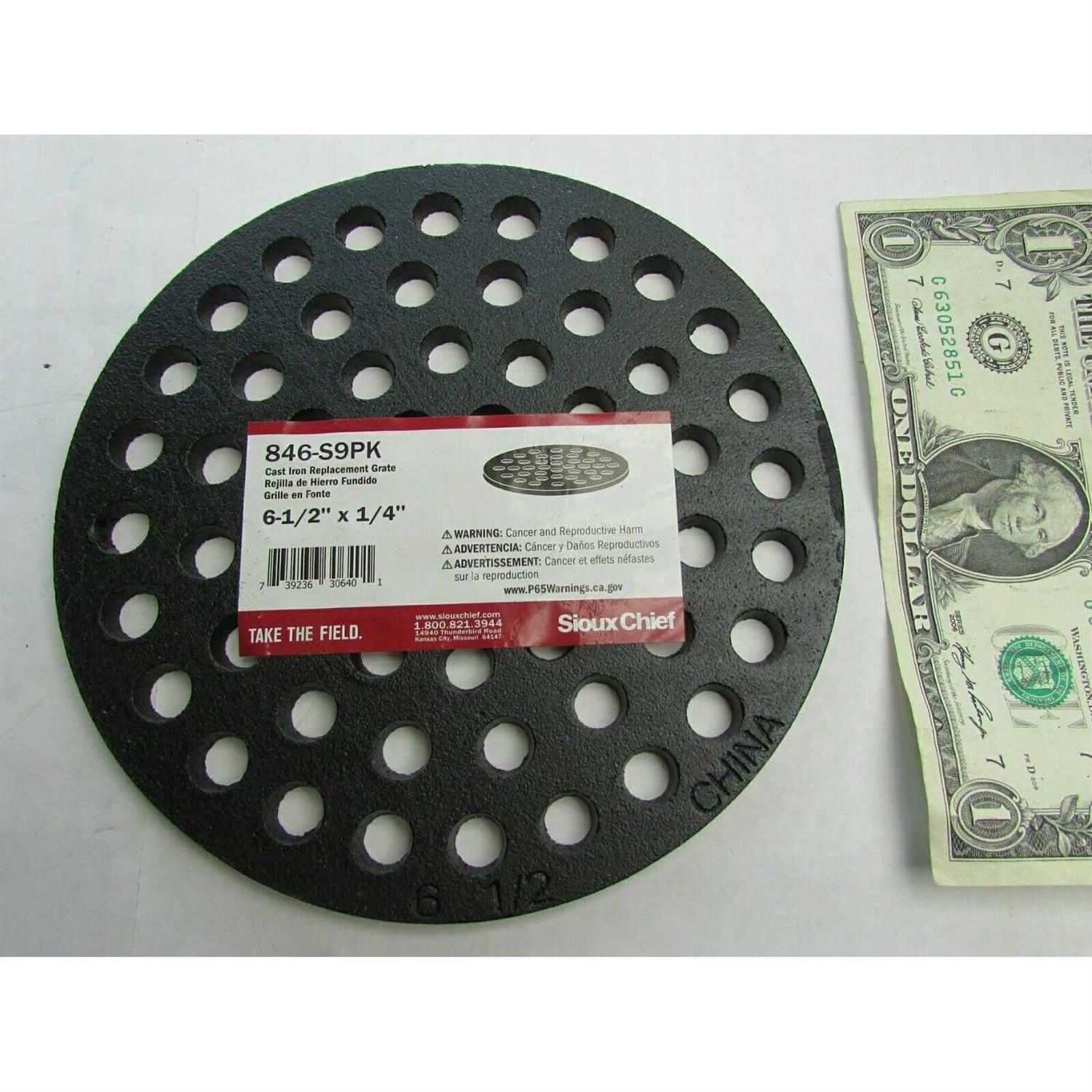 Sioux Chief Cast Iron Floor Strainer - Zenithce