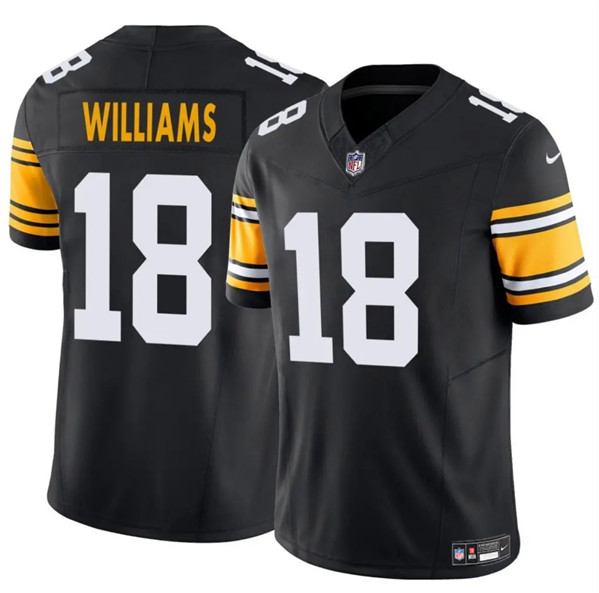 Pittsburgh Steelers #18 Mike Williams Black 2024 F.U.S.E. Alternate Vapor Untouchable Limited Stitched Jersey - Zenithce