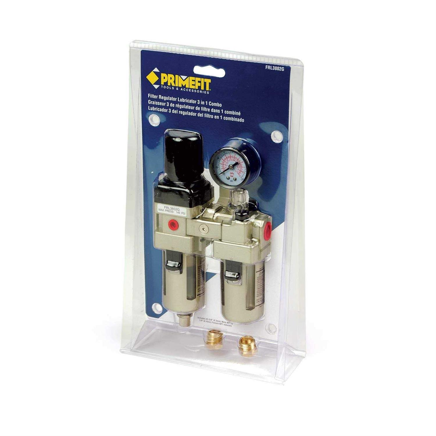 Primefit CR1401G Replacement Air Regulator with Steel-Protected Gauge - Zenithce