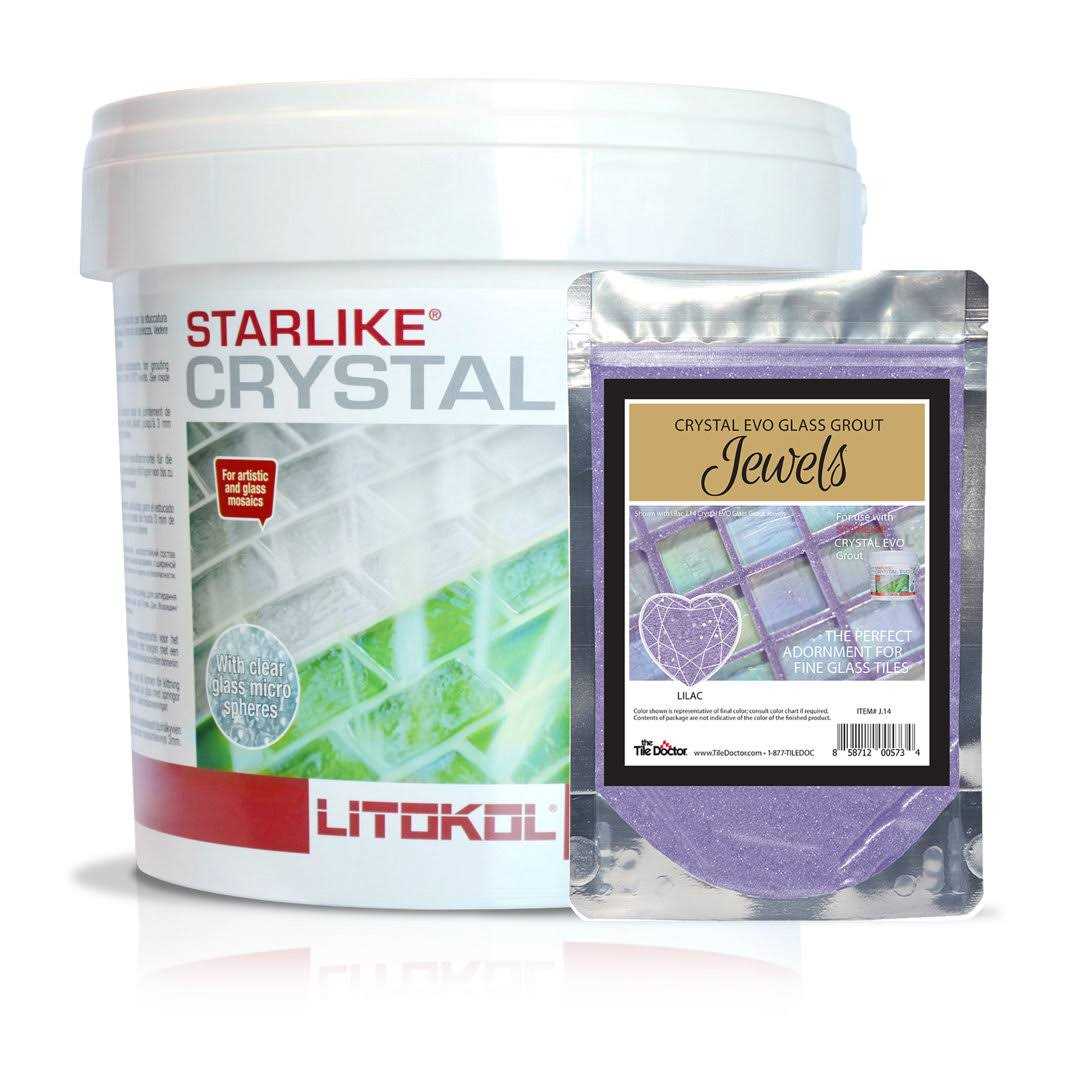 J 5.5The Tile Doctor Crystal Glass Jewel Starlike Evo 700 Grout Combo 5.5 Lb - Zenithce