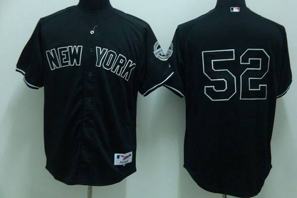 Yankees #52 C.C. Sabathia Stitched Black Jersey - Zenithce