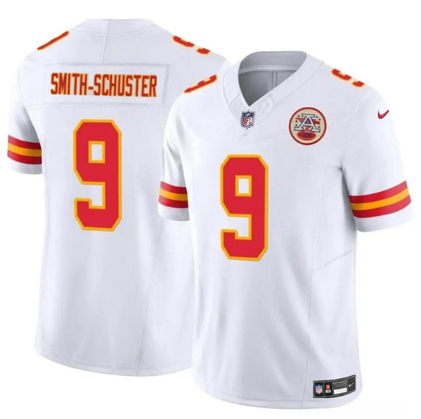 Kansas City Chiefs #9 JuJu Smith-Schuster White 2023 F.U.S.E. Vapor Untouchable Limited Stitched Jersey - Zenithce