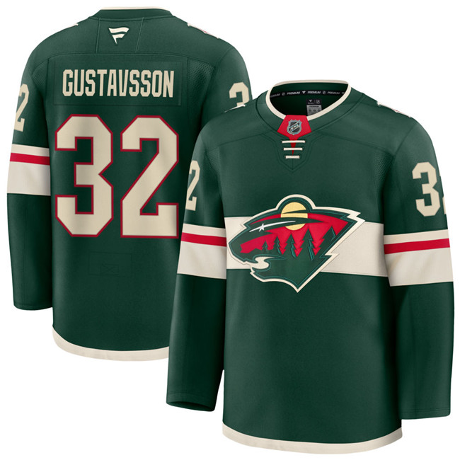 Minnesota Wild #32 Filip Gustavsson Green Home Stitched Jersey - Zenithce