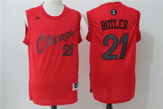 Chicago Bulls #21 Jimmy Butler Red 2016 Christmas Day Stitched Swingman Jersey - Zenithce
