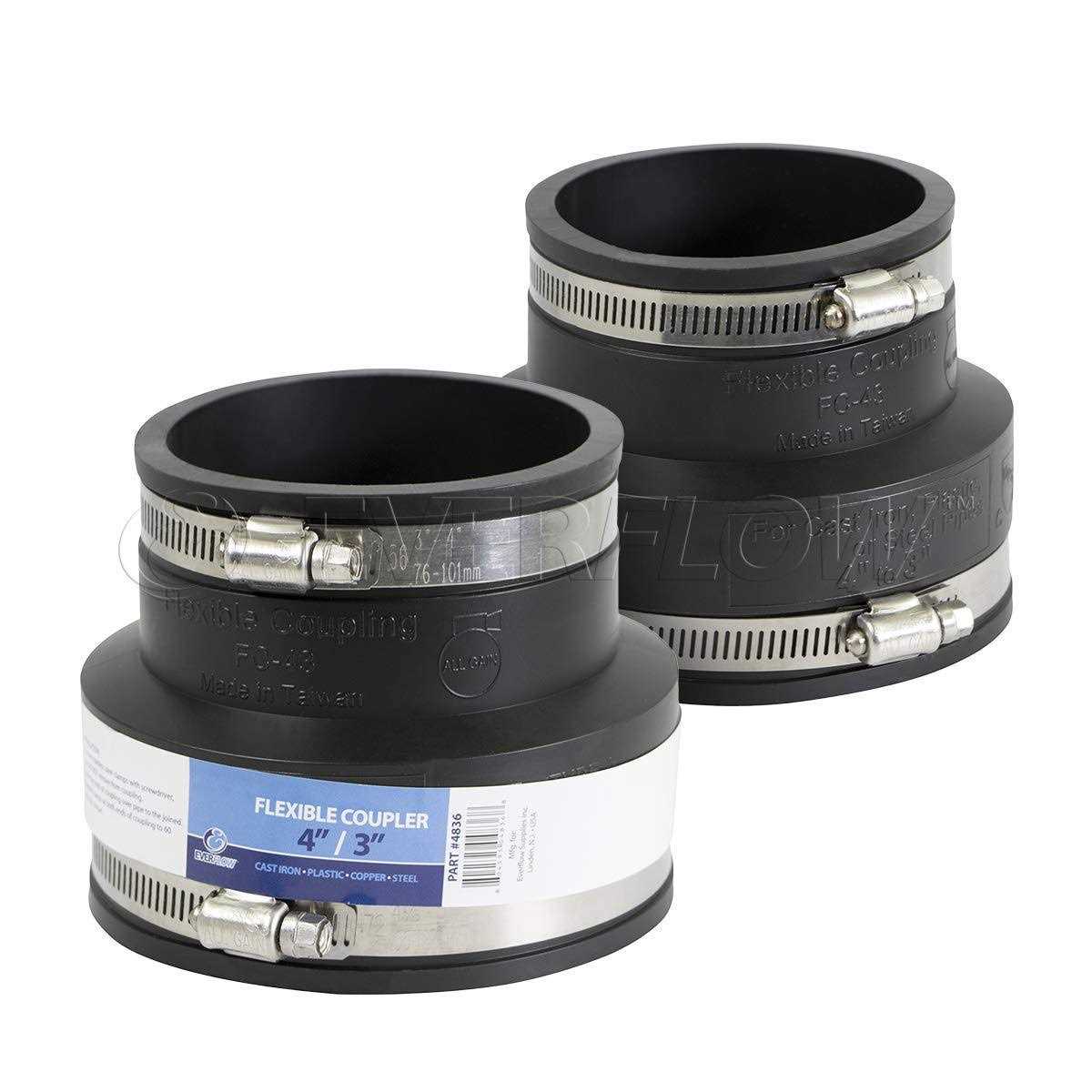 Supply Giant Flexible Pvc Reducing Coupling with Stainless Steel Clamps - Zenithce