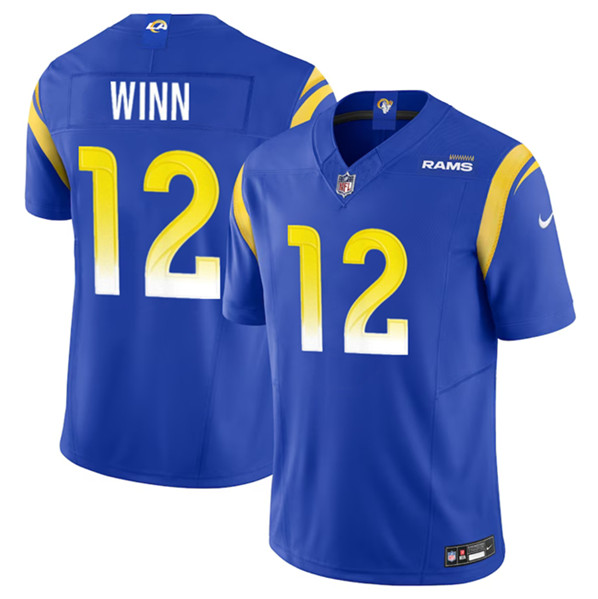 Los Angeles Rams #12 Dresser Winn Blue 2023 F.U.S.E. Vapor Untouchable Stitched Jersey - Zenithce