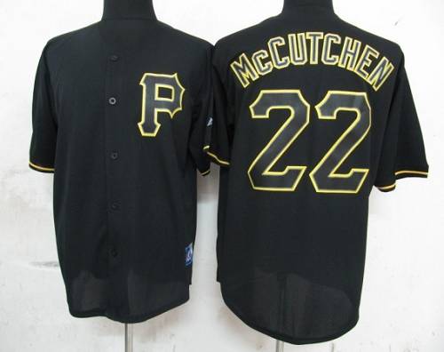 Pirates #22 Andrew McCutchen Black Fashion Stitched Jersey - Zenithce
